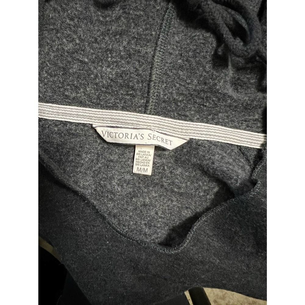 Victoria Secret Hoodie long sleeve front pocket drawstring hood pink VS on back - Picture 8 of 10